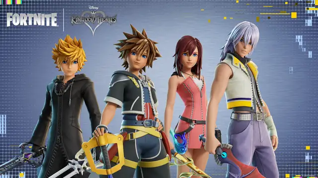 Roxas, Sora, Kairi and Riku, the KINGDOM HEARTS Bundle promo