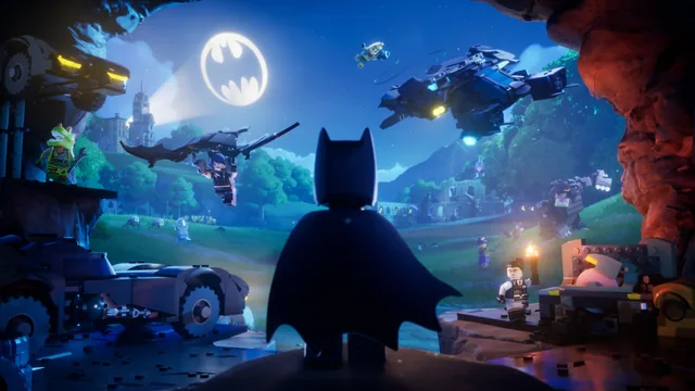Batman in LEGO Fortnite Odyssey, from Epic's in-game news