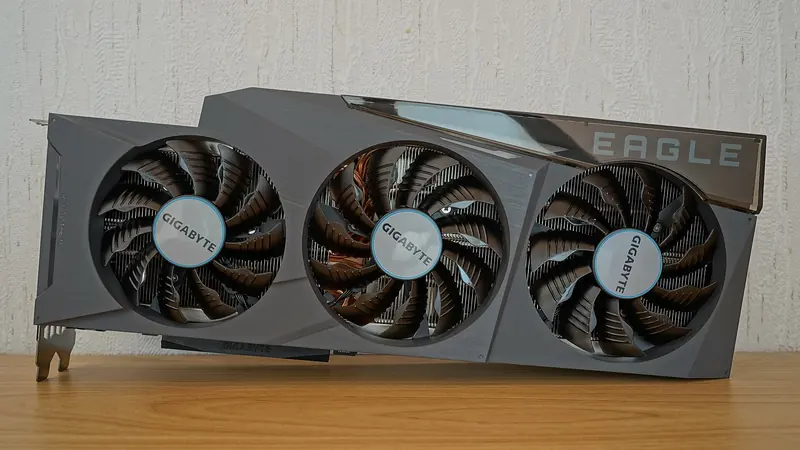 A GeForce RTX graphics card