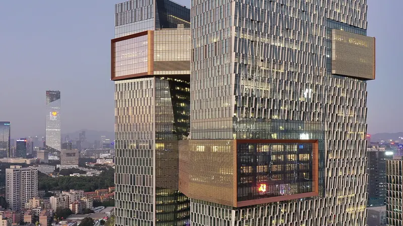Tencent's Binhai Mansion headquarters in Shenzhen
